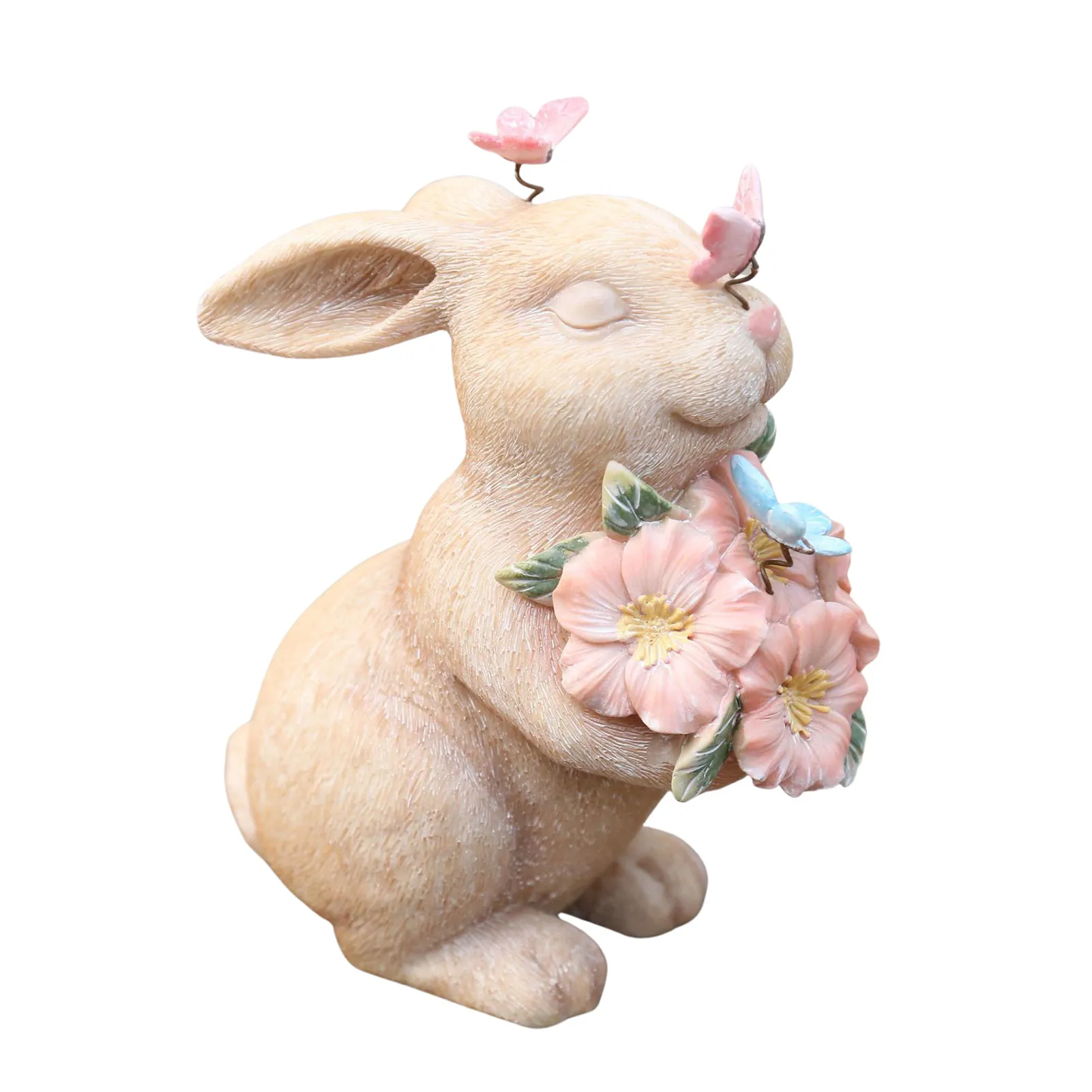 

Пасхальная имитация кролика украшение для дома и сада креативный мультяшный реквизит для фотосъемки полимерный кролик праздничные украше...