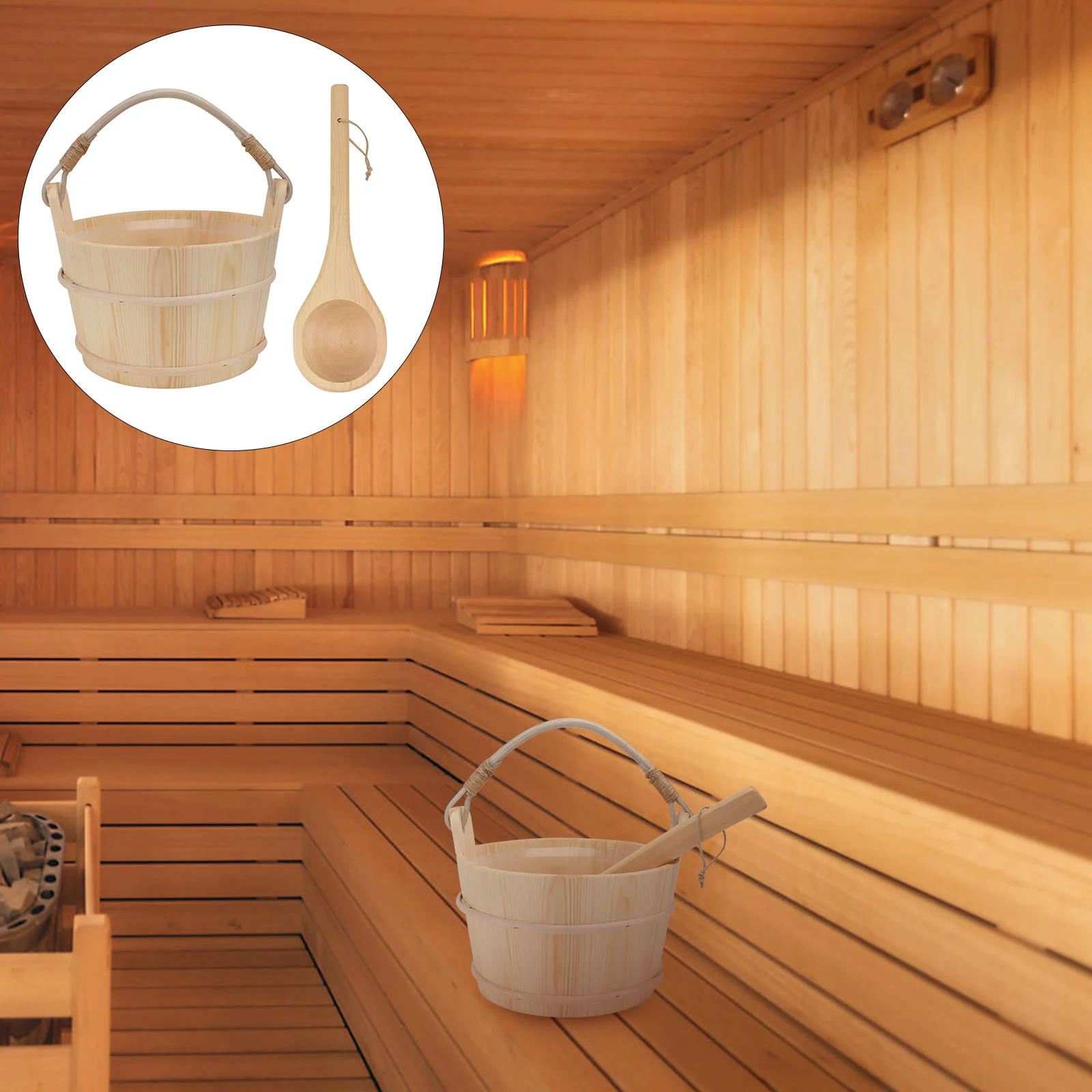 

Набор для спа-ванны, белая сосновая сумка для воды, деревянный купальный бочонок с пластиковой подкладкой, практичная Классическая сауна
