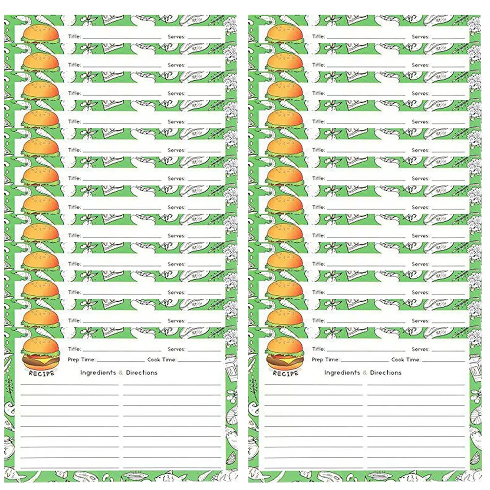 50 шт. кухонные карты рецептов подарок для друзей еды тонкое качество