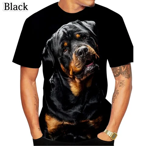 Мужская футболка Rottweiler 3D Print Polyester