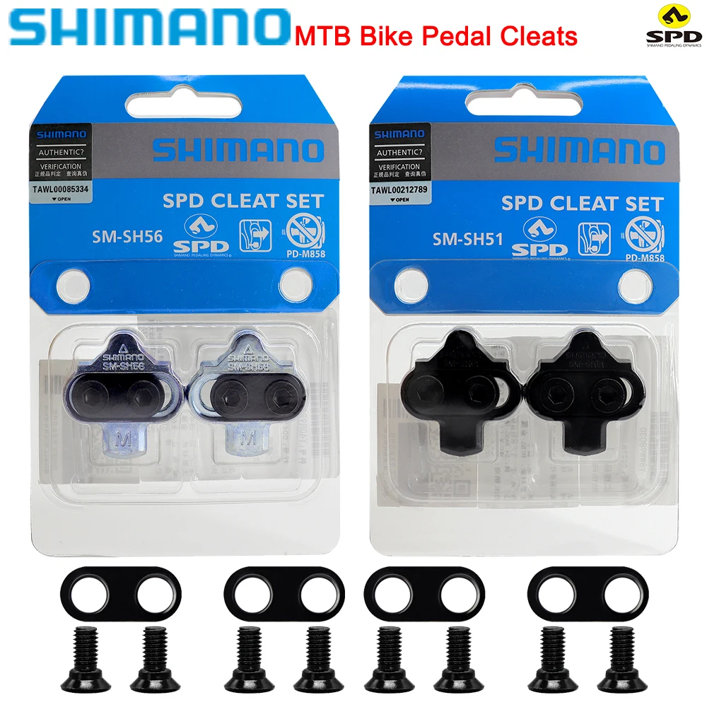 Велосипедные аксессуары SHIMANO для горного велосипеда SH51 SH56 серии SPD, самоблокирующиеся зажимы для педалей для горного велосипеда M520 M8100, оригинальные детали Велосипедные аксессуары SHIMANO для горного велосипеда SH51 SH56 серии SPD, самоблокирующиеся зажимы для педалей для горного велосипеда M520 M8100, оригинальные детали
