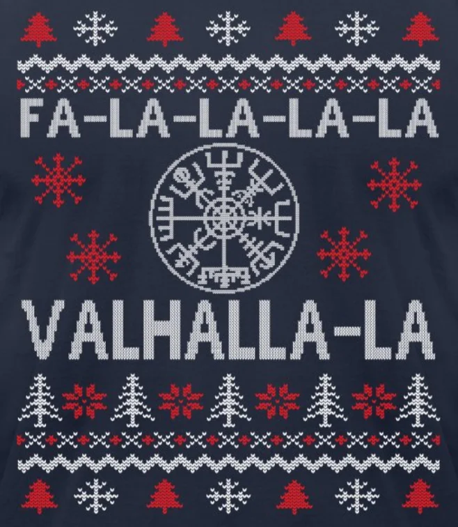 Жилеты Valhalla La норвежские вегвизир руны Уродливый Рождественский свитер 100%