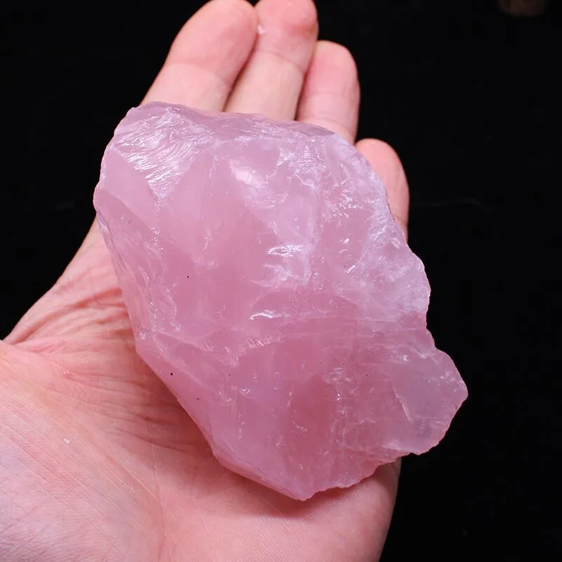 

100% Natural Pink Rose Quartz Raw Crystal Stones Healing Mineral Specimen Rock Stone