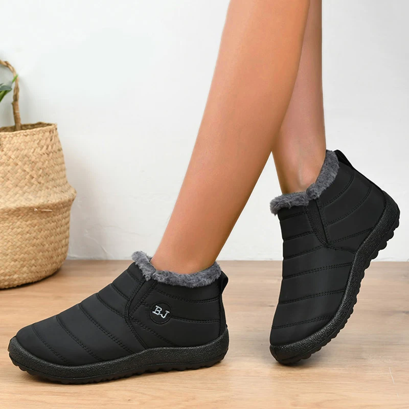 Женские ботинки зимняя обувь на плоской подошве женские мягкие ботильоны