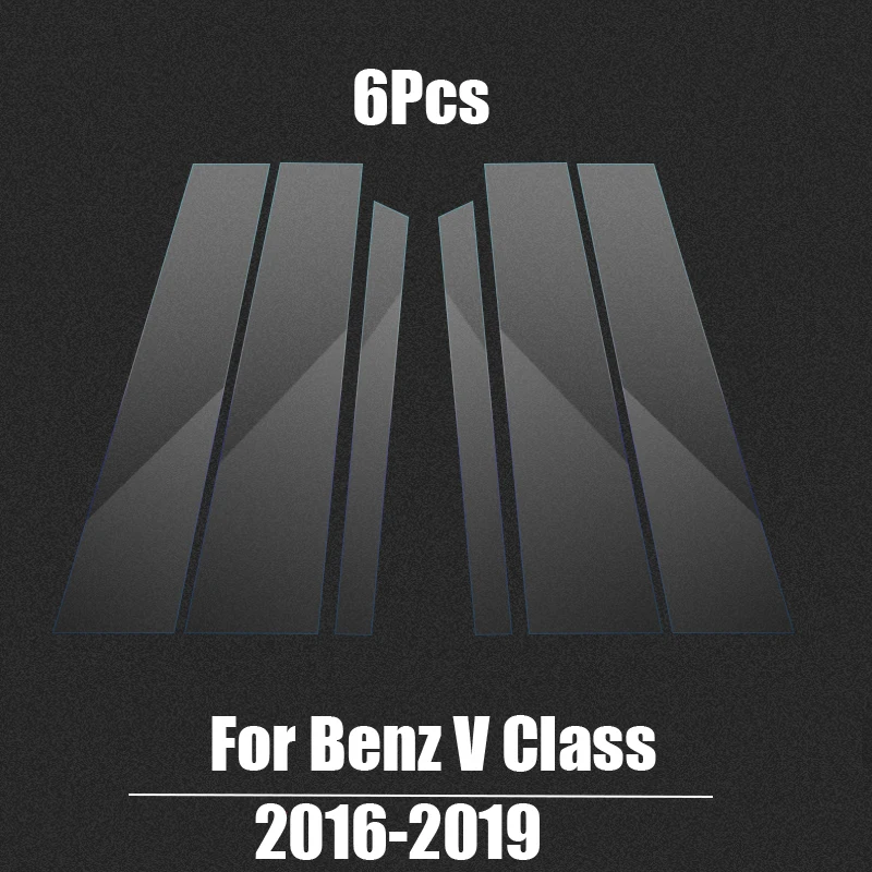 TPU Car Transparent Door Window Pillar Srickers Blackened Headlight Wrap Protective Film Self-Healing For Benz V Class 2016-2019 TPU Car Transparent Door Window Pillar Srickers Blackened Headlight Wrap Protective Film Self-Healing For Benz V Class 2016-2019