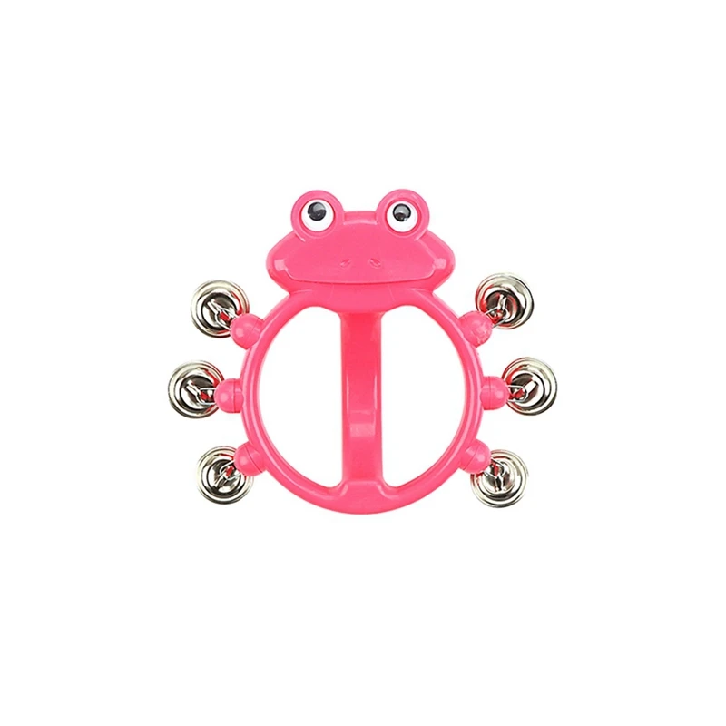 

1 PCS Handheld Tambourine With 6 Jingle Metal Bells For Kid Toy Musical Instrument