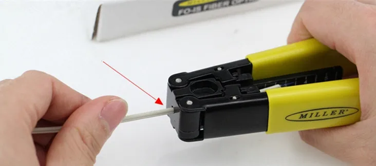 Original imported Miller FIOS Fiber Optic Stripper FO-IS stripping pliers 81570 Leather fiber optic cable strippers tool