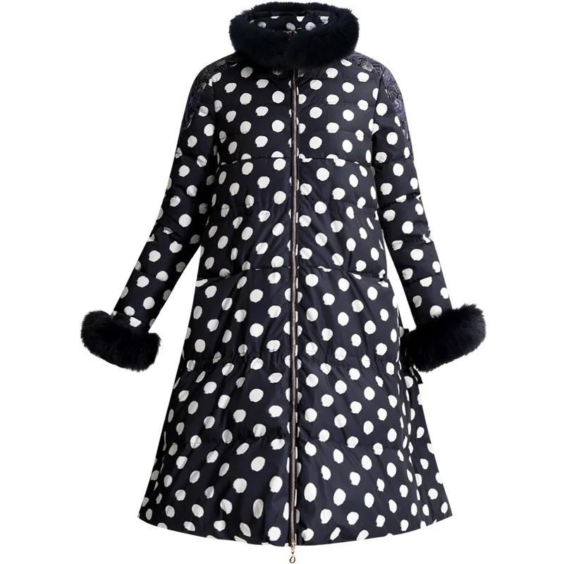 Женское пальто большого размера зимняя женская куртка с воротником из 2023