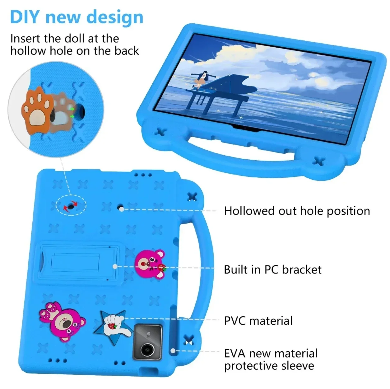 Для Lenovo Tab P12 12 7 дюйма/Xiaoxin Pad Pro дюйма TB-370FU TB-371FC чехол для планшета детский