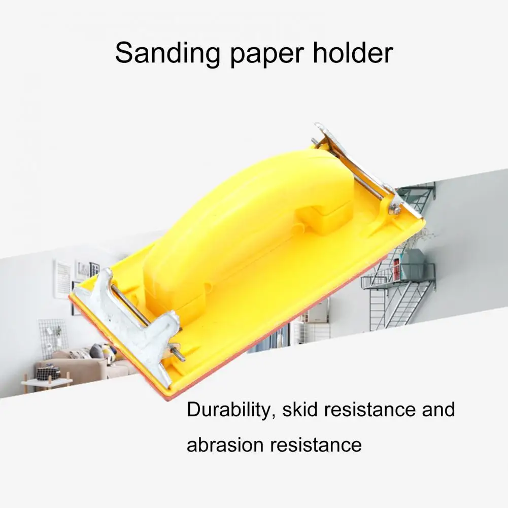 

Практичный пластик для деревообработки, Высококачественная абразивная бумажная рама, стабильный Противоскользящий держатель для бумаги