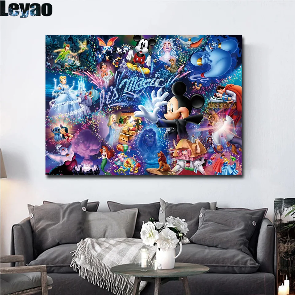 

Disney 5D DIY Full Diamond Embroidery "Cartoon Mickey Mouse" Diamond Painting Cross Stitch Rhinestone mosaic Home Decoration