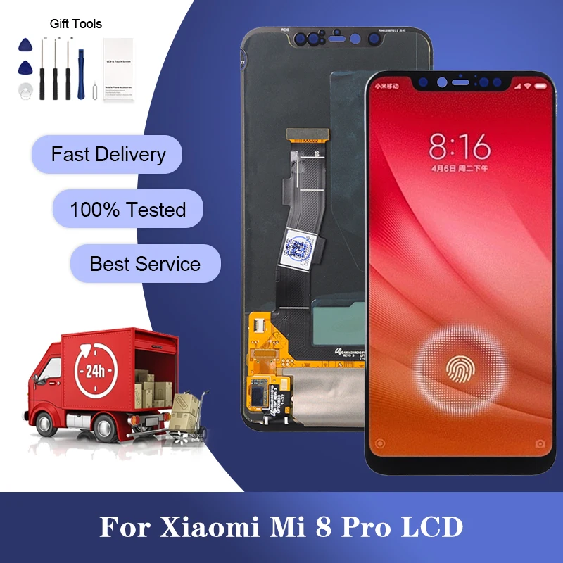 

ЖК-дисплей с сенсорной панелью и дигитайзером в сборе для Xiaomi Mi 8 Pro