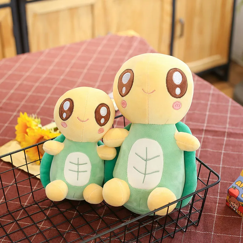 

2022 мягкая милая маленькая черепаха плюшевая игрушка/пуховая хлопковая супер мягкая черепаха кукла/детский подарок на день рождения/Рождественский подарок