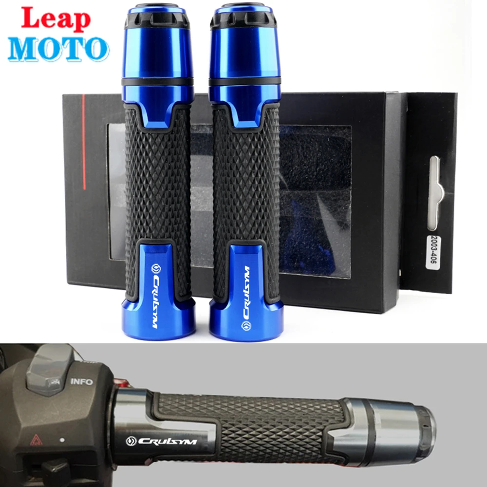 

New Motorcycle Handlebar Grips aluminum Rubber Handle Plug Cover 7/8''22MM For SYM CRUISYM 150 180 300 GTS300 GTS 300i 2016-2022