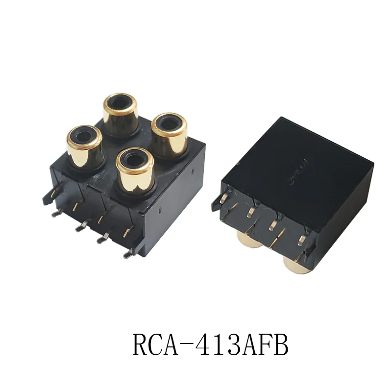 

Два разъема RCA золотистого цвета
