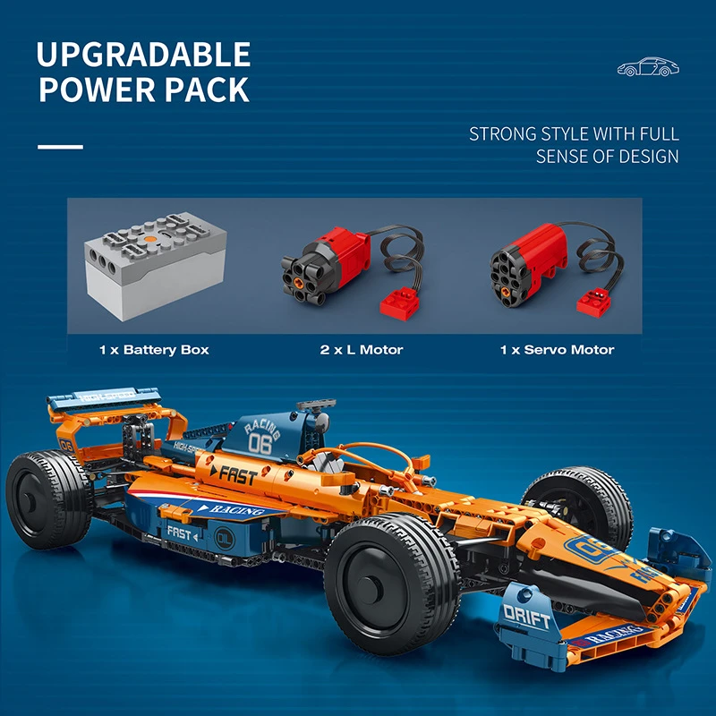 

F1 Mclaren Technical Racing Car Bricks Building Model Christmas Gift for kids