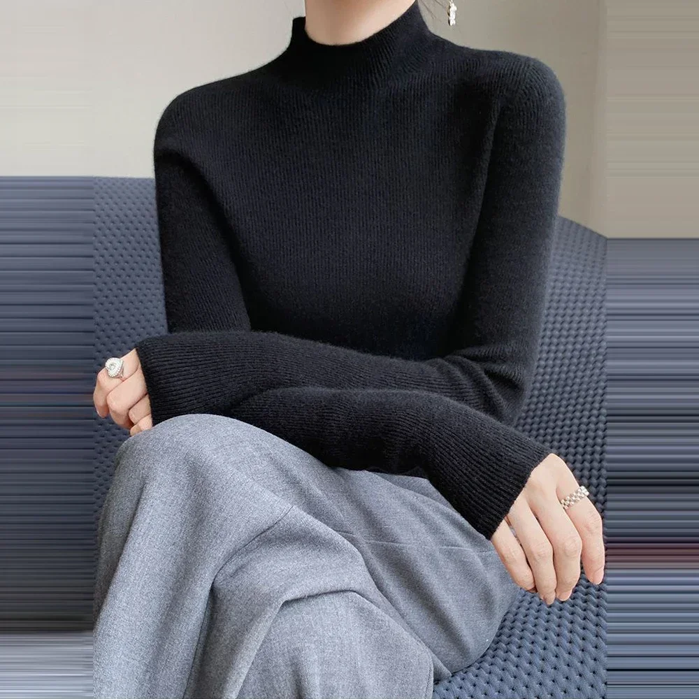 Женский вязаный свитер А RAN A YUE из спандекса