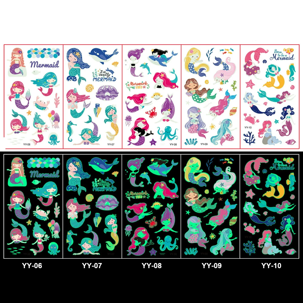 Детские Одноразовые Татуировки-наклейки Для Дня Рождения Мотивы Животных