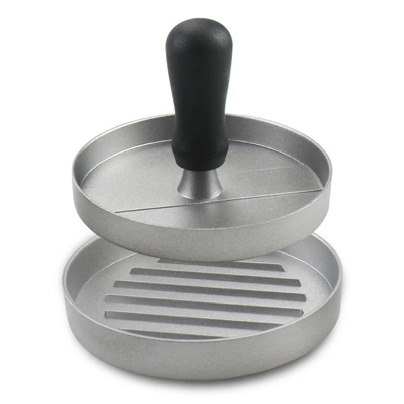 

High Quality Round Shape Hamburger Press Aluminum Alloy Hamburger Meat Beef Grill Burger Press Kitchen Food Mold