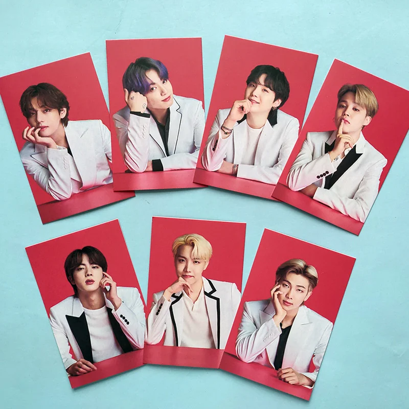 

KPOP bangtan boys Co-branded Photo Cards Photo Cards Postcards High Quality Greeting Cards Collection Cards Postcards Gifts SUGA