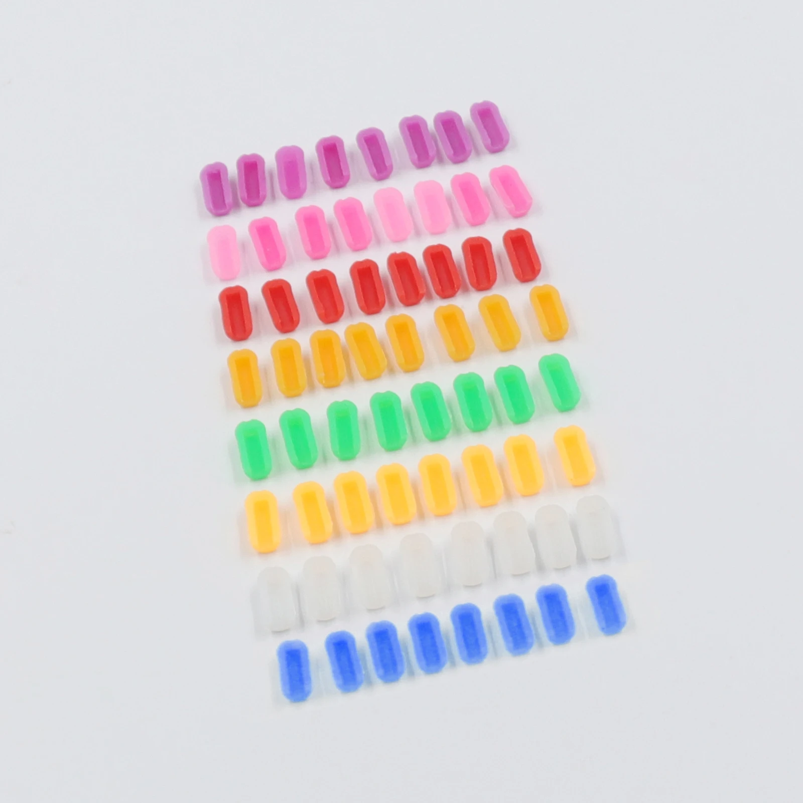 

100 PCS Plastic End Caps for Size 6x12mm LED Neon Strip Light Sealed Waterproof End Cap Blue Green Orange Pink Purple Red White