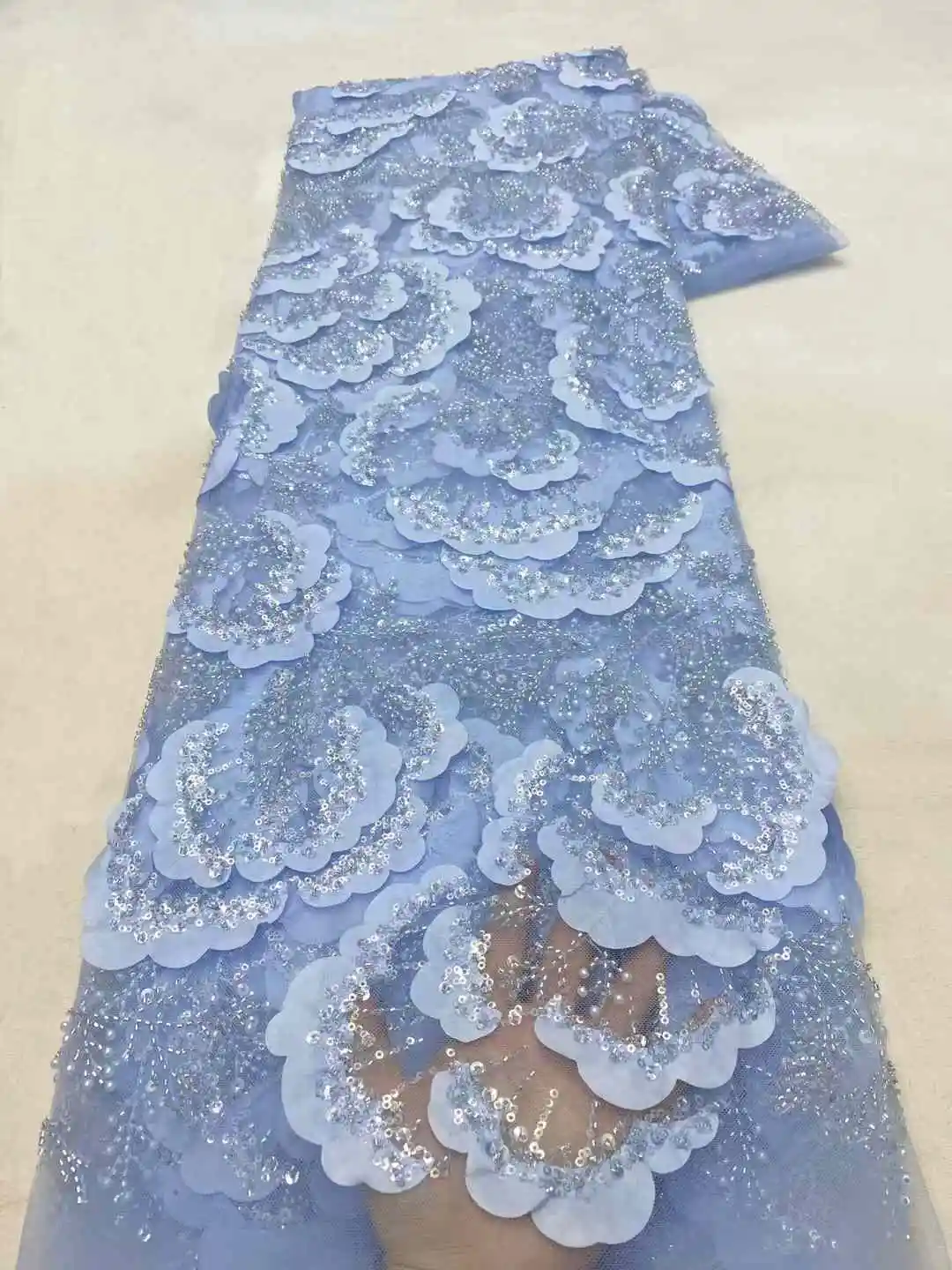 Высококачественная французская тюль для жениха кружевная ткань с вышивкой