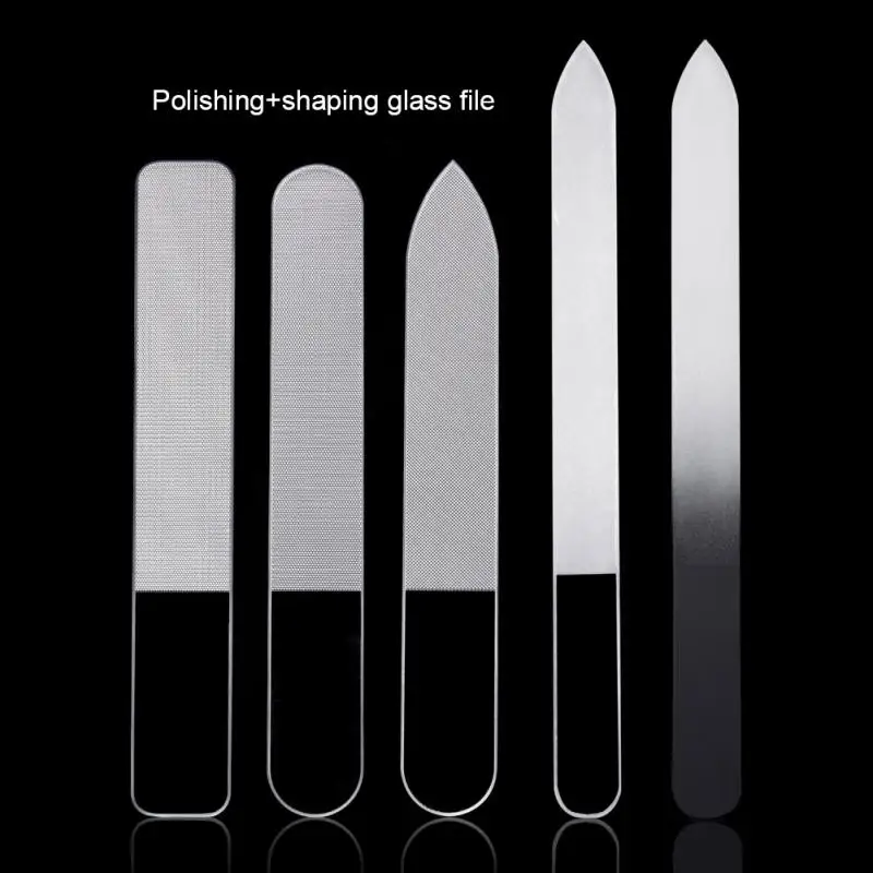 Nano Glass Nail File Strip Nail Black Technology Nail Enhancement Polishing Sand Strip Rubbing Nail Shape Nail Enhancement Tool