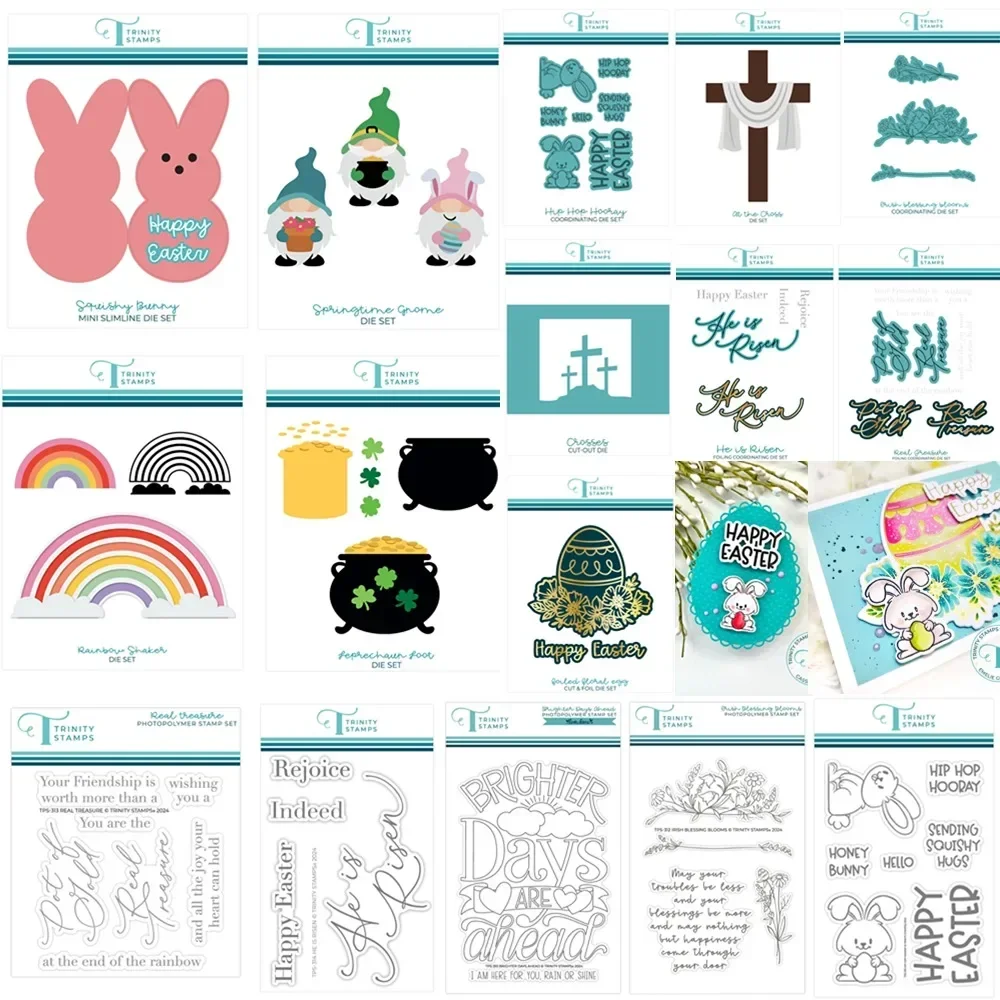 Украшение Новое поступление 2024 пасхальные штампы и скрапбук дневник шаблон для