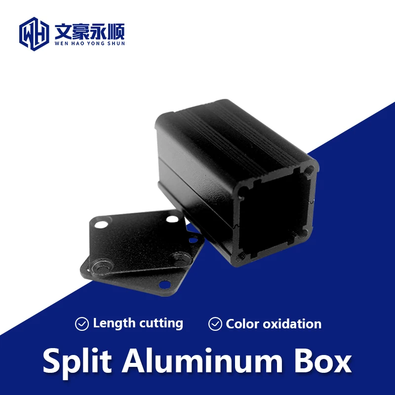 

Electronic Project Enclosure For Heat Dissipation 40×25×25mm PCB Split Aluminum Shell Customizable Power Amplifier Junction Box