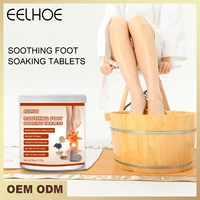 free shipping eelhoe foot soaking tablets chinese tablets detumescence antifungal warm heat foot soaking pill health care 50pcs
