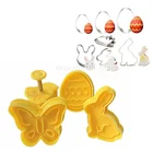 14 шт., Пластиковая форма для выпечки Пасхальный кролик