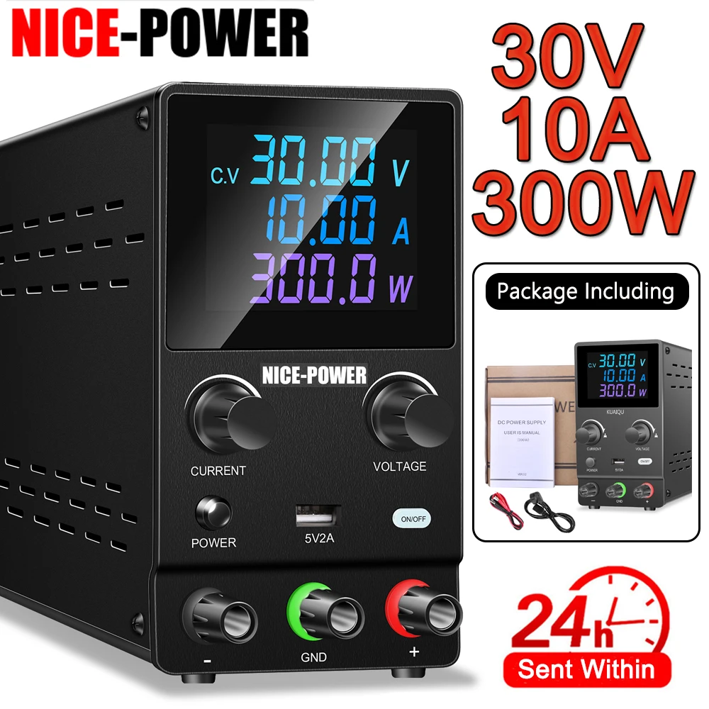 Регулируемый источник питания постоянного тока Nice-power 30 в 10 А 60 В 5 настольный
