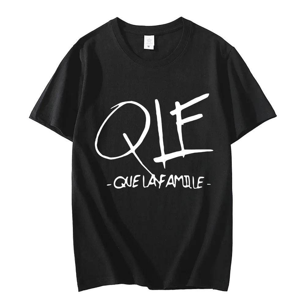 

Personnalise Chanteur Qlf Que La Famille Chanson Musique Letter Print T-shirts Cotton Short Sleeve T-Shirt Casual Streetwear Top