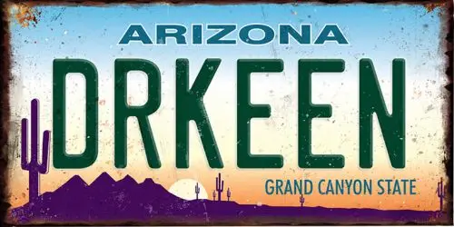 

Arizona license plate room decor motorcycle farmhouse garage Retro metal wall Sign Tin wall vintage poster home decor