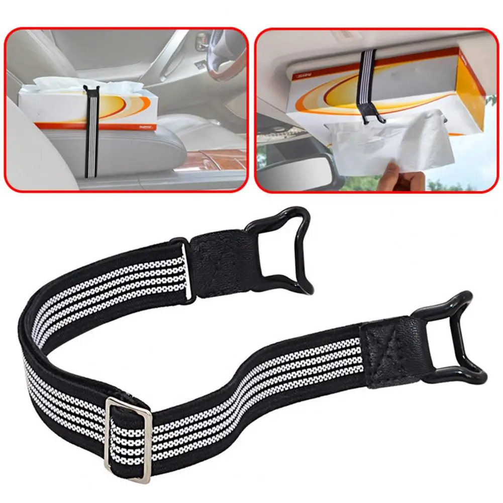 

Useful Car Napkin Box Sun Visor Strap Organization Strap Safe Fix Tissue Box
