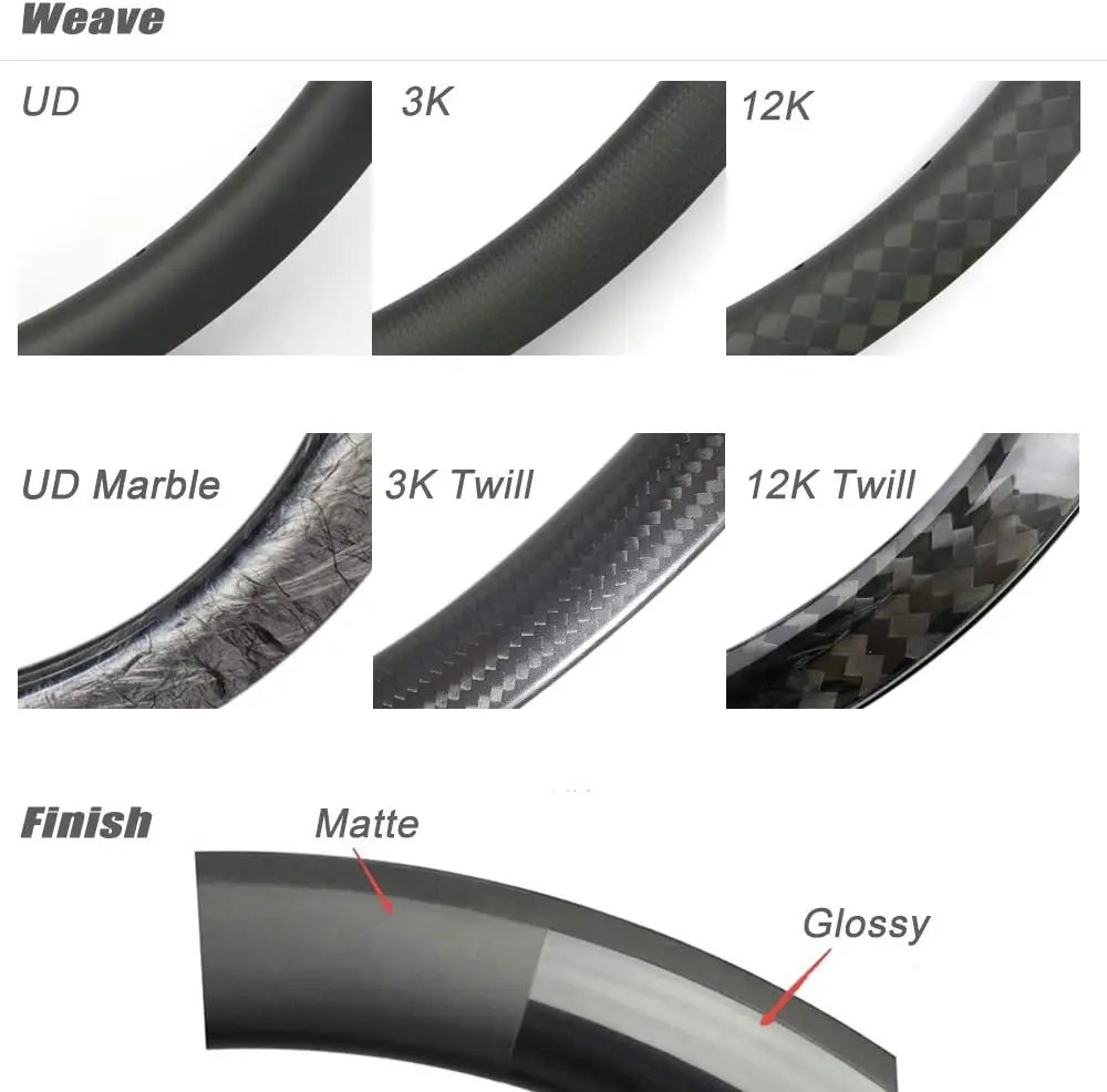 

Carbon Fiber Weave Upcharge for 12K 12K Twill UD Marble UD Bowknot