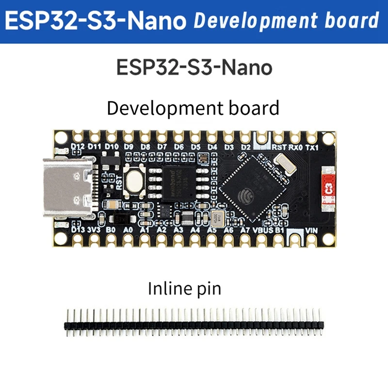 Плата разработки ESP32 S3 Nano чип ESP32-S3R8 совместимый с Arduino для Iot или Micro-Python
