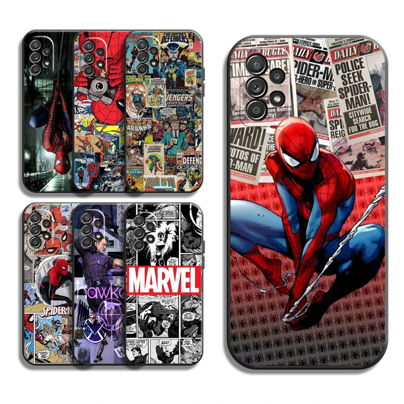 

Marvel Iron Man Phone Cases For Samsung Galaxy S20 FE S20 Lite S8 Plus S9 Plus S10 S10E S10 Lite M11 M12 Coque Carcasa Soft TPU