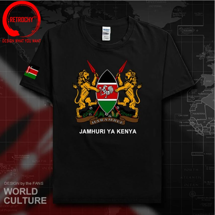 

Republic of Kenya Kenyan Men T Shirt Fashion Jerseys Nation Team 100% Cotton T-shirt Country Sporting Clothing Tees KEN tshirt