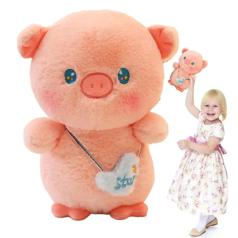

Pig Stuffed Animal PP Cotton Filling Plush Pig Cozy Cuddly Pillow Christmas Gifts For Children Kids Boys Girls Room Decor Animal