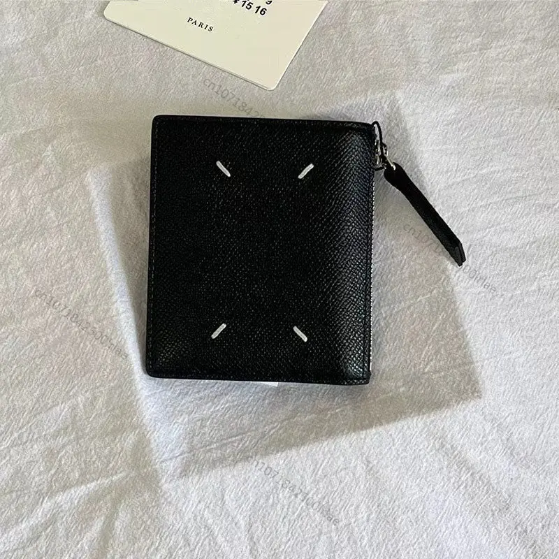 

Maison Margiela Wallets Men Women 22SS Luxury MM6 High-grade Cowhide Multi Card Slot Simple Logo Fashion Coin Purse Business