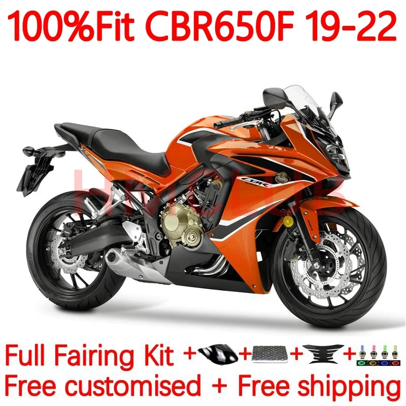 

OEM Body For HONDA CBR 650F 650 CBR-650 CBR650 F CC CBR650F 2019 2020 2021 2022 CBR-650F 19 20 21 22 Fairing 58No.47 orange blk