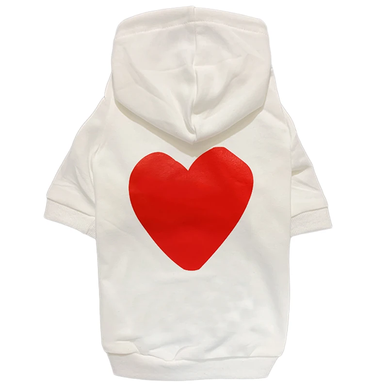 

Хлопковые худи шнауцера для худи с принтом в виде Пуделя и сердца, чихуахуа, детская одежда PC1303