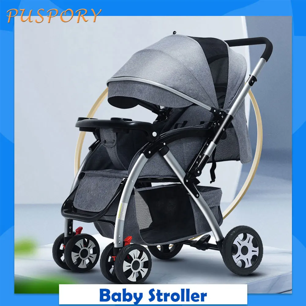 

Four Seasons Baby Stroller Baby Stroller C3 Sitting Lying Lightweight Folding Baby Four-Wheel Baby Carriage Newborn Strollers