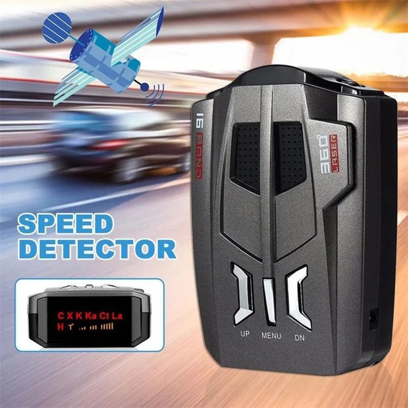

V9 12V Car Radar Detector English Russian Digital Display Auto Speed Voice Alert Warning Speed Control X K Ka Band Anti Slip Mat