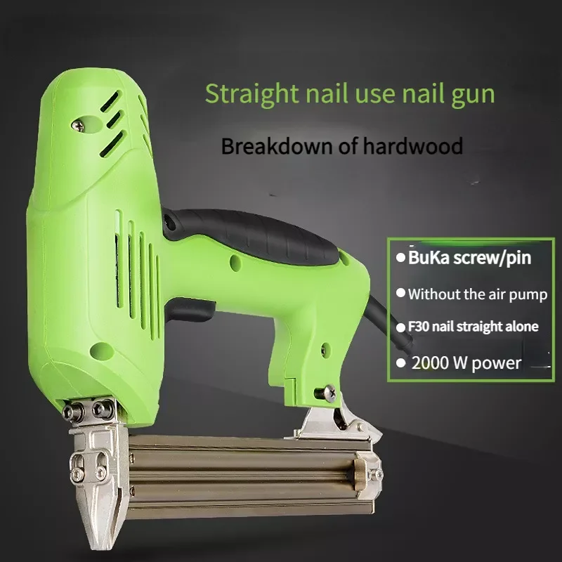 

NEW IN 1800W 110V220V Nail Gun Household Tool Nail Gun Furniture Nail Gun For Furniture Decoration DIY Woodworking Tools