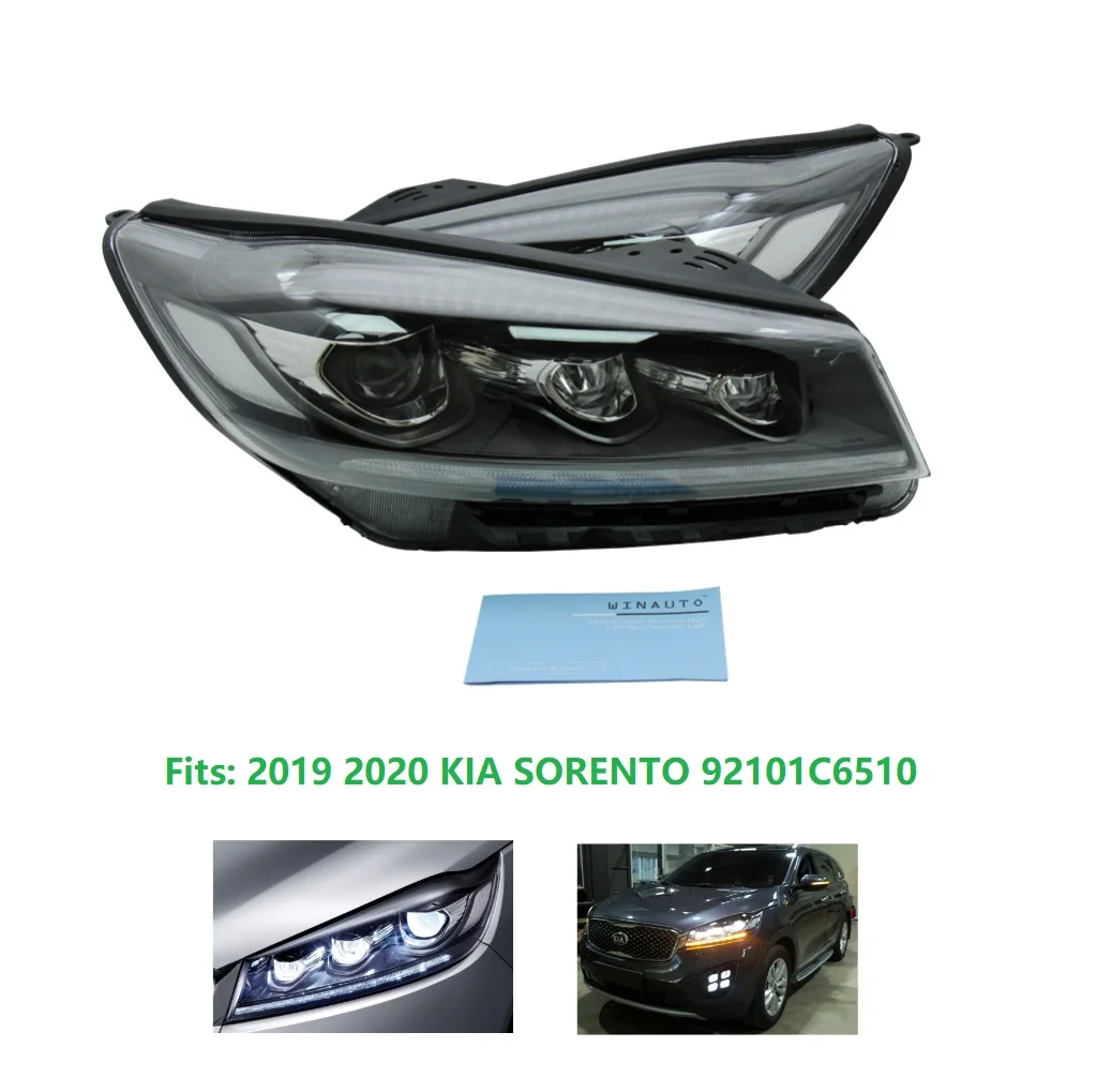 

WINAUTO For KIA SORENTO 2015-2019 HALOGEN LED RIGHT OEM 92102-C6 HEADLIGHT GENUINE (Fits: 2019 Kia Sorento)