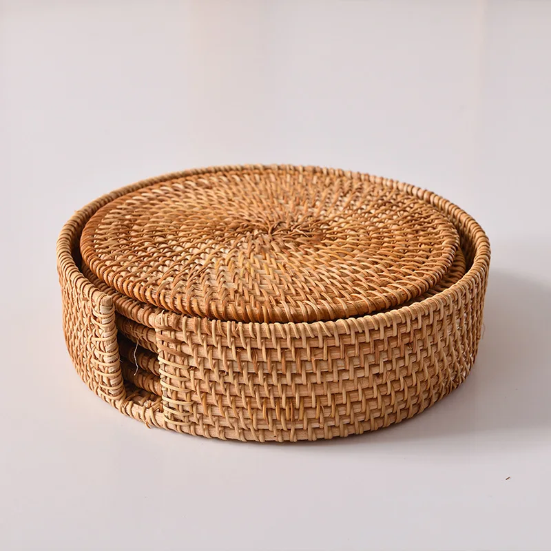 Осенний ротанговый коврик ручной работы 1 шт. креативные коврики для обеденного