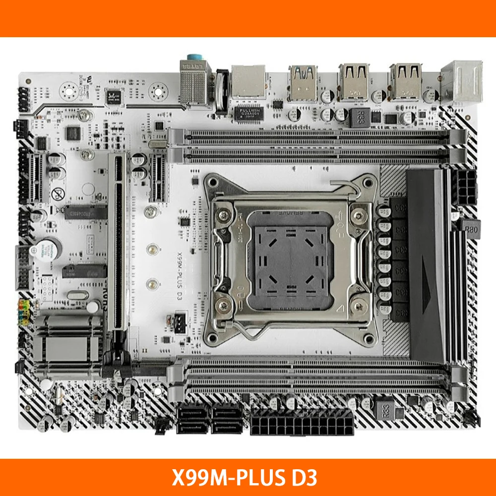 X99 для JGINYUE X99M-PLUS D3 LGA 2011-V3 DDR3 128 ГБ PCI-E 3 0 микро ATX настольная Материнская плата