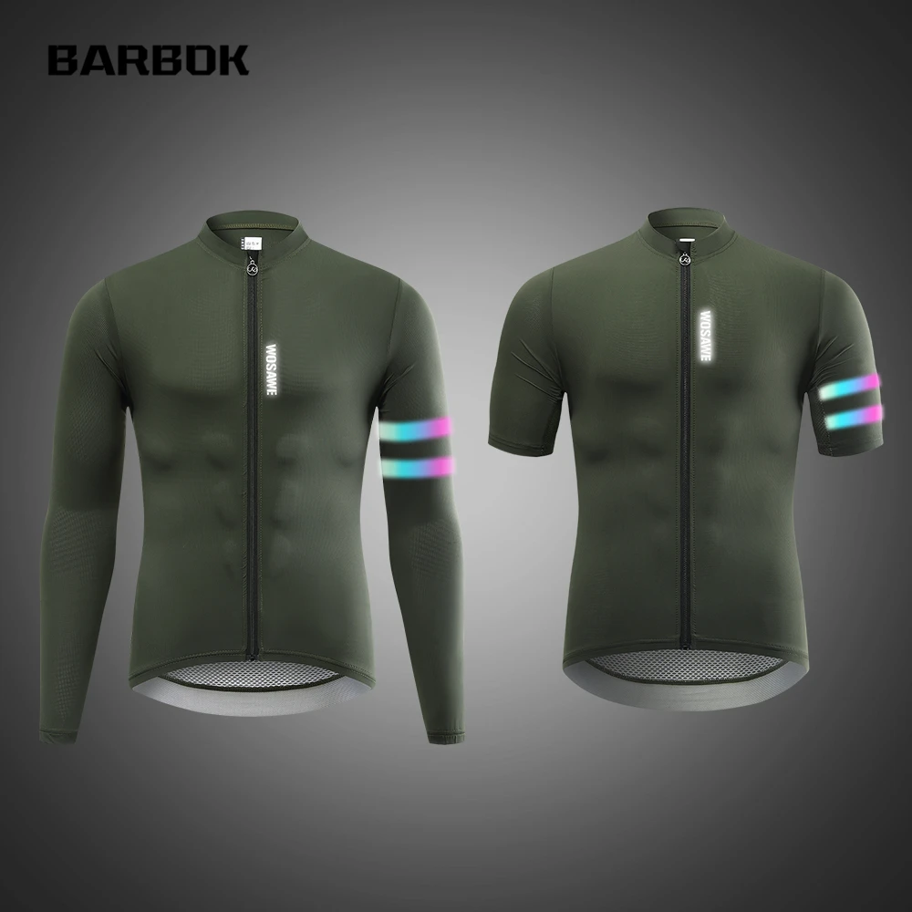 

Мужская велосипедная футболка WOSAWE, Быстросохнущий Топ с длинным рукавом, одежда для езды на велосипеде, на осень и весну